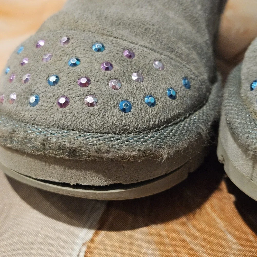 Skechers Twinkle Toes Girls Boots Size 1 Rainbow Light Up One Light Works